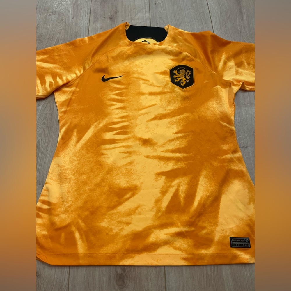 Women's Nike Orange Netherlands National Team 2022/23 Home Replica soccer Jersey